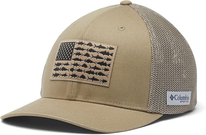 Columbia Unisex Adult PFG Logo Mesh Ball Cap