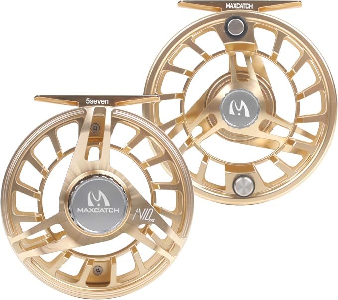 Maxcatch AVID PRO Fly Fishing Reel with CNC-machined Aluminum Body Super Large Arbor Design-3/5, 5/7, 7/9, 9/11 Weights