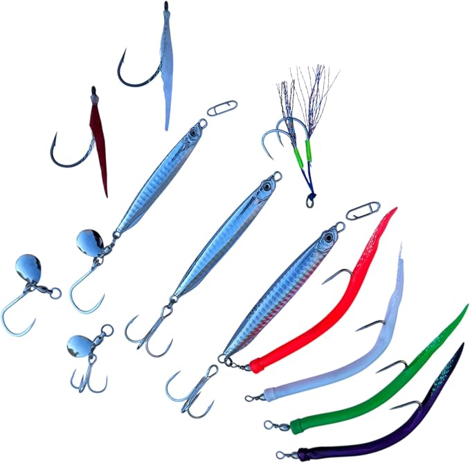 Saltwater Fishing Lures Fishing Jigs Fishing Spoons for Striped bass, Pompano, Spanish Mackerel ，Bluefish