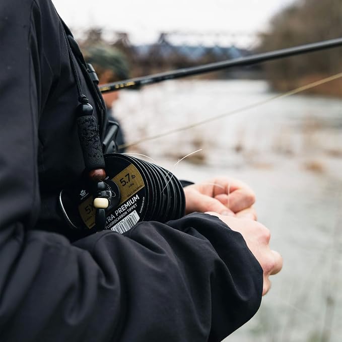 CORTLAND Ultra Premium Fluorocarbon Durable Flexible Abrasion-Resistant Trout Tippet with Plasma Finish for Freshwater | Nymphing/Dry Fly Fishing/Streamer Fishing