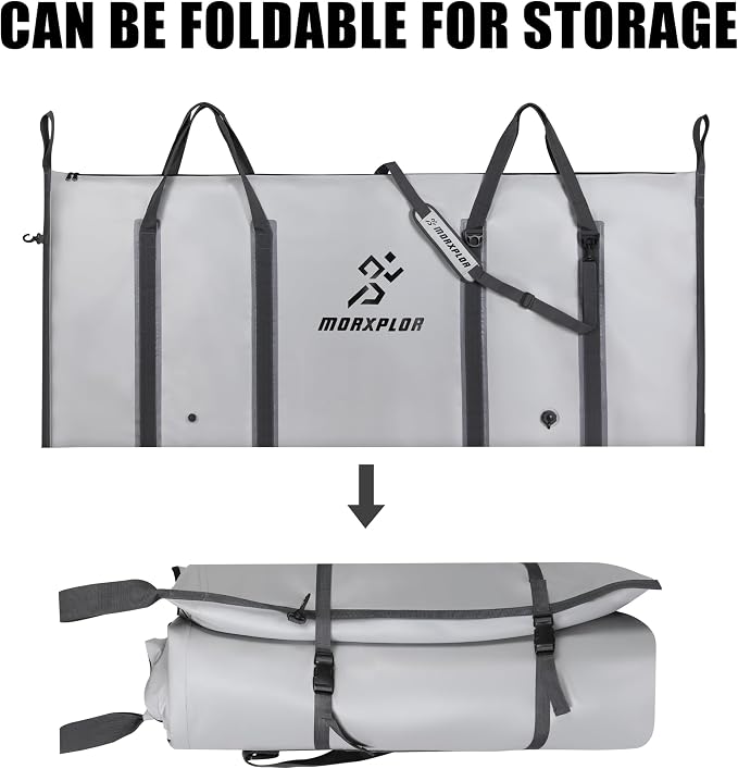 MORXPLOR Insulated Fish Cooler Bag for Fishing 41x17 47x17In 50x20In 60x24 72x30 80X40 Inches,Large Insulated Fish Kill Bag,Fishing Catch Bag Cooler with Water-resistant Zipper
