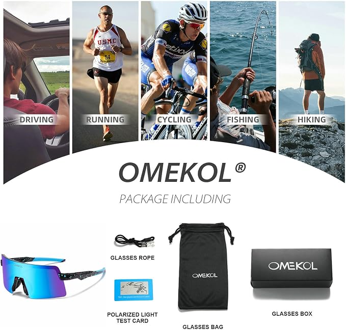 Two Sizes For Adults and Youth Polarized Sunglasses Men Women Outdoor Sport Baseball Glasses UV400 Cycling Eyewear