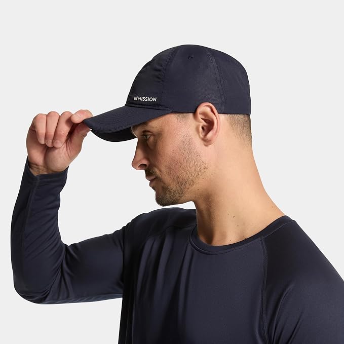 MISSION Cooling Performance Hat, Unstructured Low-Profile Adjustable Fit - UPF 50 - for Running, Workouts & Outdoors