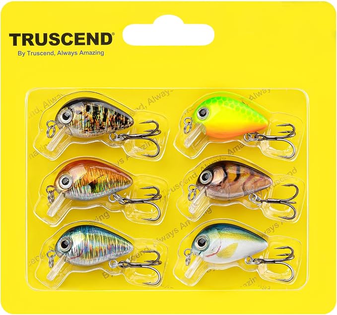TRUSCEND Swimmax Easy Catch Fishing Lures with BKK Hooks, Wiggling, Vibrating, Rattling and Gurgling for More Bites, Heavy-Duty Dyneema Fiber Jointed Swimbaits for Bass, Trout, Crappie, Walleye, Pike