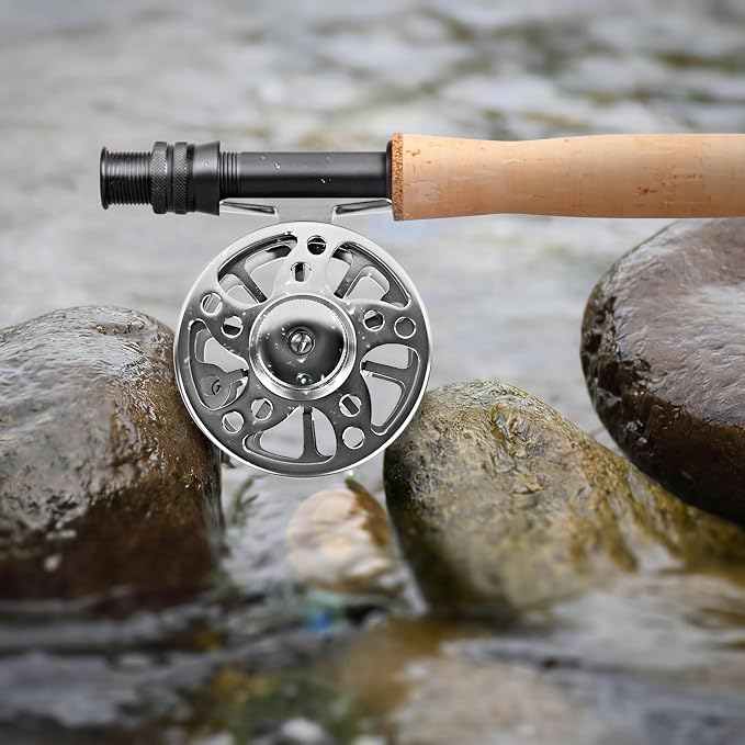 Fly Fishing Reel 2+1BB CNC-machined Aluminum Alloy Lightweight Fly Reel