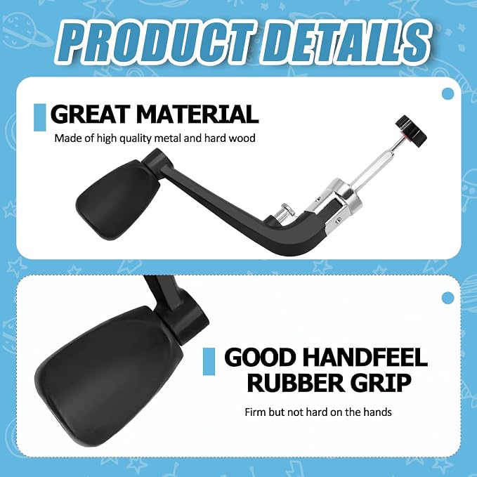 2PCS Fishing Handles Spinning Reel Knob Replacement, Rubber Handle Reel Handle Grips Fishing Reel Replacement for Fishing Reel