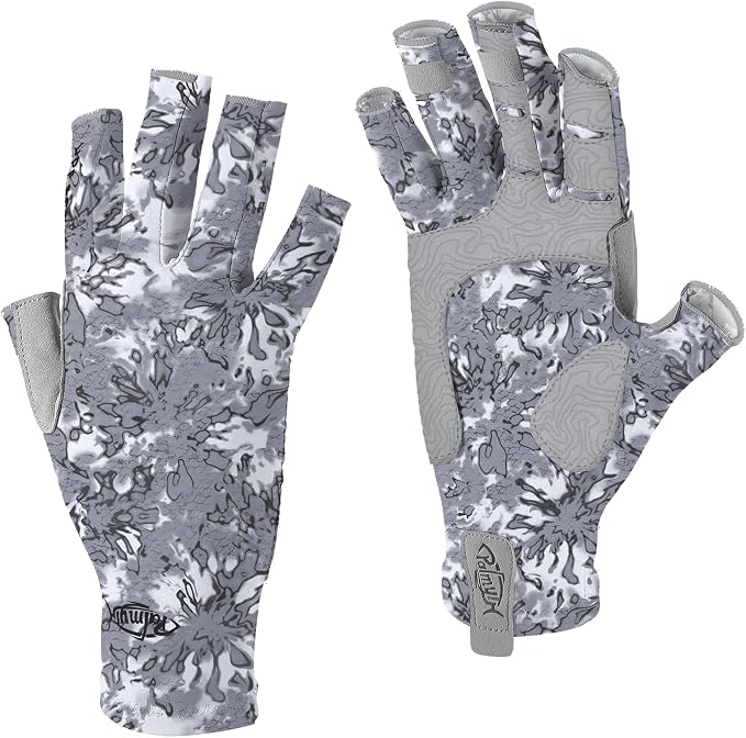 Palmyth UV Protection Fishing Fingerless Gloves UPF50+ Sun Gloves Men Women for Kayaking, Hiking, Paddling, Driving, Canoeing, Rowing
