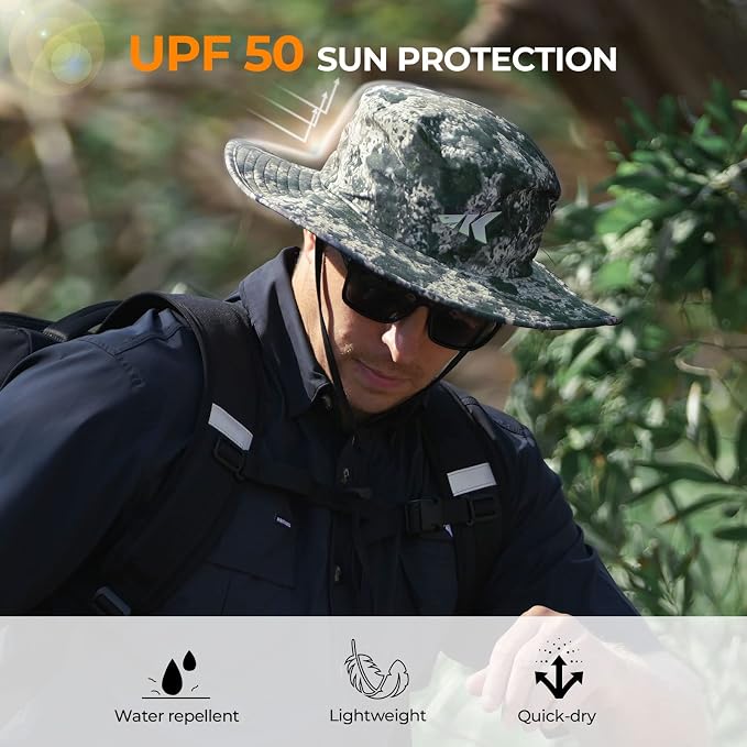 KastKing Sol Armis UPF 50 Boonie Hat - Sun Protection Hat, Fishing Hat, Beach & Hiking Hat, Paddling