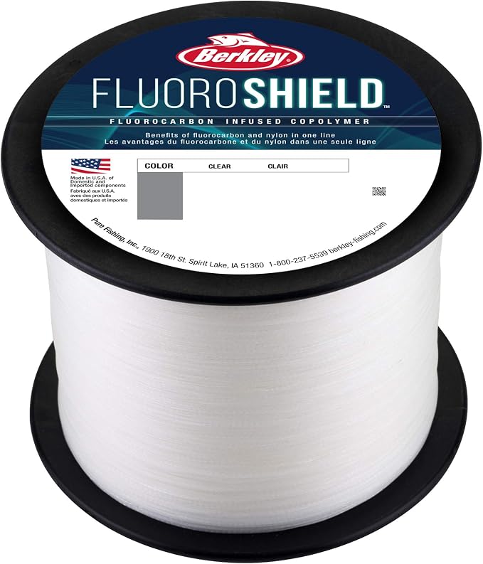 Berkley FluoroShield Fluorocarbon Fishing Line, Clear