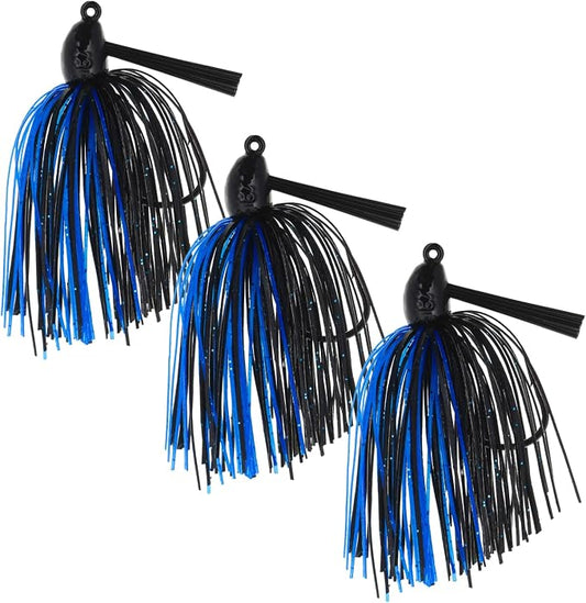 Reaction Tackle Swim Jigs for Bass Fishing - Weedless Bait Design Fishing Lures and Silicone Skirt - Also Pike, Walleye and Muskie and More (3-Pack)