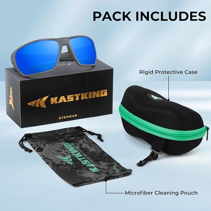 KastKing Merced Floating Polarized Sports Sunglasses, With PuriVex Protective Lens Coating, Lightweight TPX Frame, Men Women