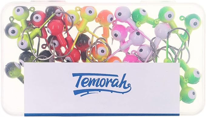 Fishing Lures Jig Heads,Ball Heads 1/32oz-1oz,Sharp Fishing Hooks for Freshwater or Saltwater