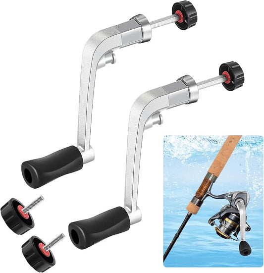 MorningRo Fishing Reel Handle Crank Rotary Knob Power Handles for Spinning Reel Replacement Grip Parts, Middle Size Type 1000-4000