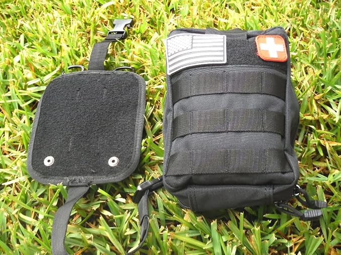 Galaxy 251 Pcs First Aid Kits for Survival Emergency Trauma Military Tactical Medical Hunting Camping Hiking Fishing IFAK EMT Bag (Black Color 251 Pcs)