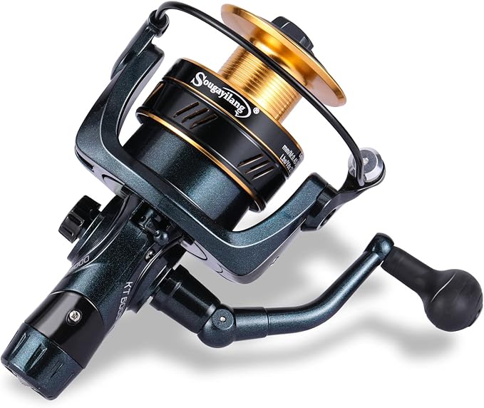 Sougayilang Carp Fishing Reel 13+1 Stainless Steel BB Bait Feeder Spinning Reel for Freshwater and Saltwater