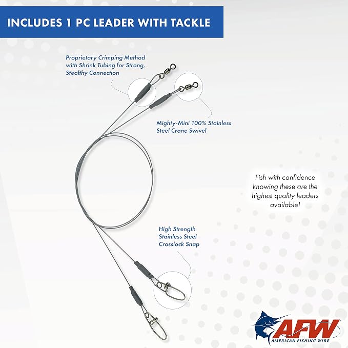 American Fishing Wire Titanium Single Strand Leader
