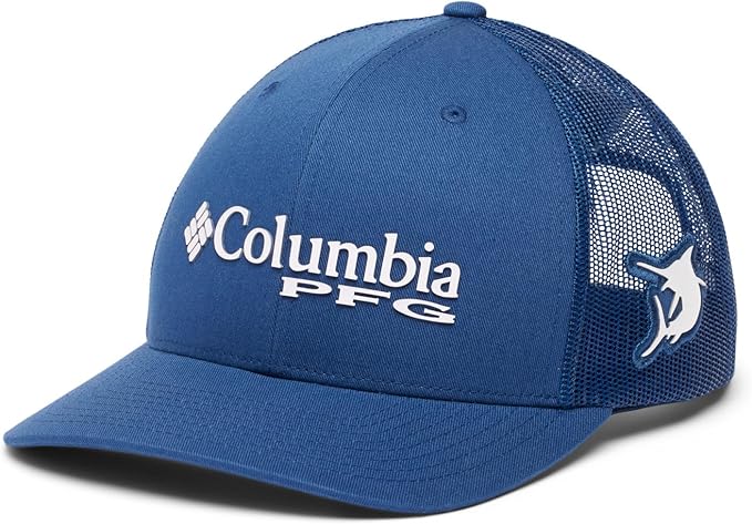 Columbia Unisex Adult PFG Logo Mesh Ball Cap
