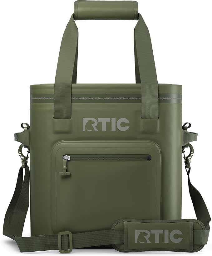 RTIC Ultra-Tough Soft Cooler Pro, Insulated, Waterproof, Leak Proof, Portable Floating Bag for Beverage, Drink, Lunch, Outdoor, Beach, Car, Camping, Picnic, Fishing, Boat