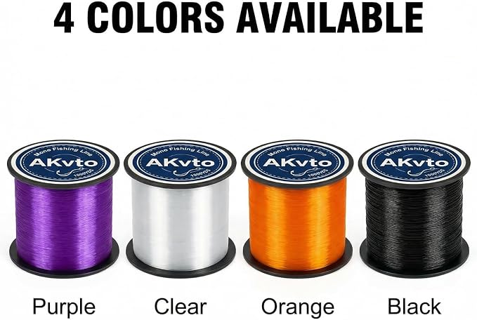 Monofilament Fishing Line, 1000 Yards, 4.5-14.5 LB Test, Fresh and Saltwater Nylon Line