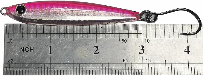 Kmucutie 5 Pieces Epoxy Resin Fishing Jig Lure Great for Inshore and Offshore Game Fish,Artificial Lures for Grouper,Dogtooth,Bass Salmon