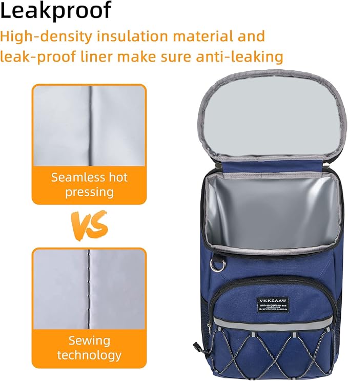 Backpack Cooler Backpack 26 Cans Insulated Leak Proof for Women Men Beach Camping Picnic Fishing Hiking Lunch Backpack Waterproof Cooler