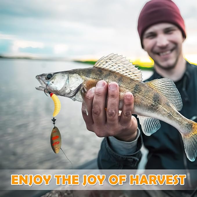 200 Pcs Fake Worms Fishing Soft Bass Maggot SiliconeBaits Bread Worm Fish Lurefor Panfish Bluegill Lure Bait