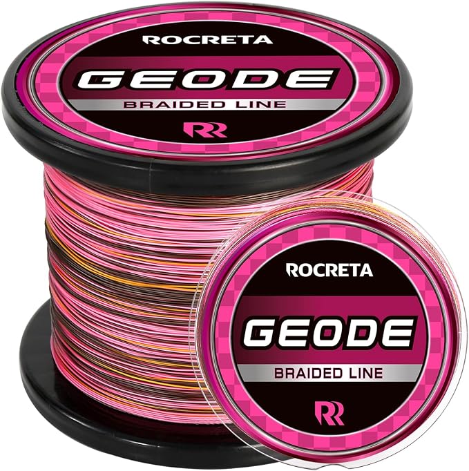 Geode Braided Fishing Line, Super Strong Power Braid Lines for Saltwater and Freshwater Fish 8-50lb, 150yds/300yds/500yds/1000yds