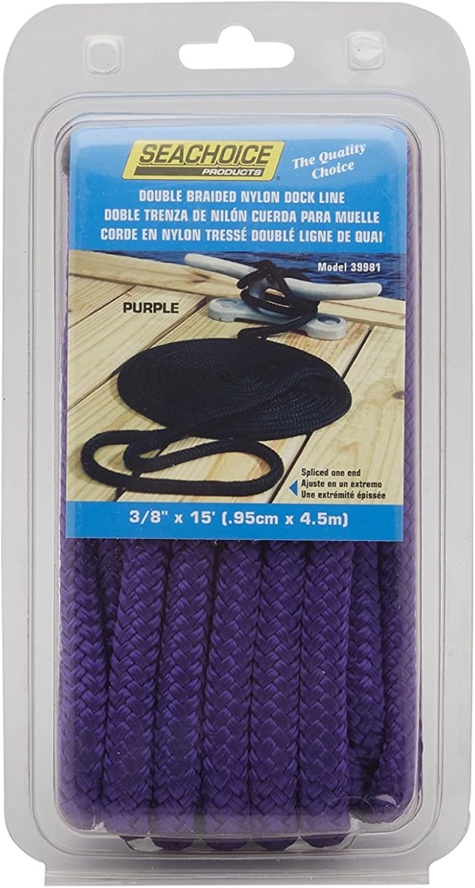 Seachoice Double-Braid Nylon Dock Line