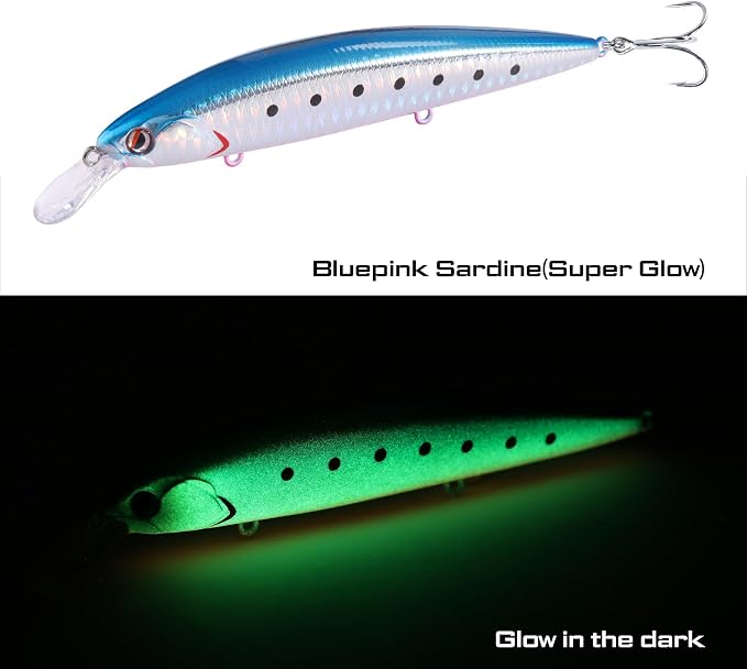 LITTMA ShoreCast 115 Minnow Sinking Saltwater Fishing Lure, Long Casting Surf Fishing Hard Bait for Striper Bass and Halibut