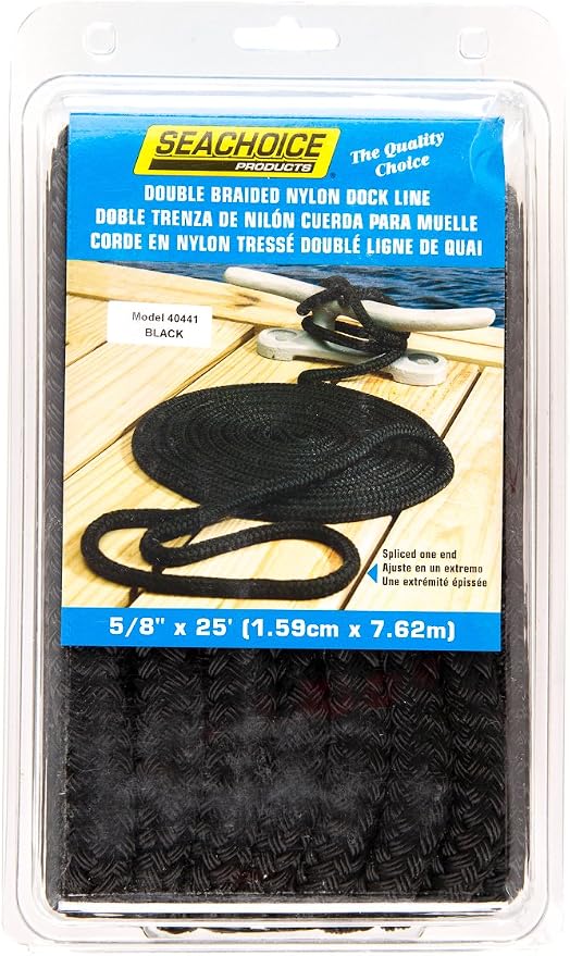 Seachoice Double-Braid Nylon Dock Line