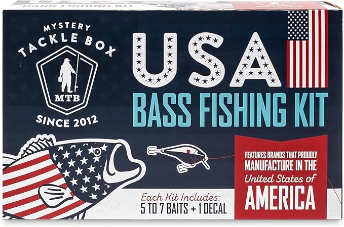 Catch Co Mystery Tackle Box Freshwater Largemouth and Smallmouth Bass Lures Fishing Kit