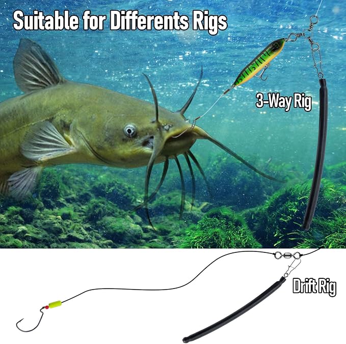 Dr.Fish 6 Pack Dragging Weights for Catfishing, Drifting Weight Freshwater Fishing Sinkers Bottom Search Slip Stick Trolling Catfish Tackle Gear
