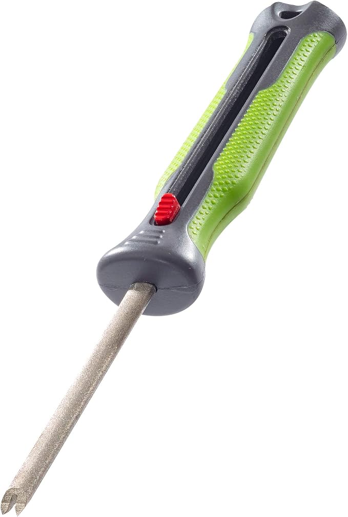 Smith’s Mr. Crappie 51195 Fish Pick and Hook Sharpener – Retractable Sharpening Rod – Diamond Hook Sharpening Groove– Fish Hook Remover – Knife Sharpener – Ergonomic Handle – Fishing Accessory