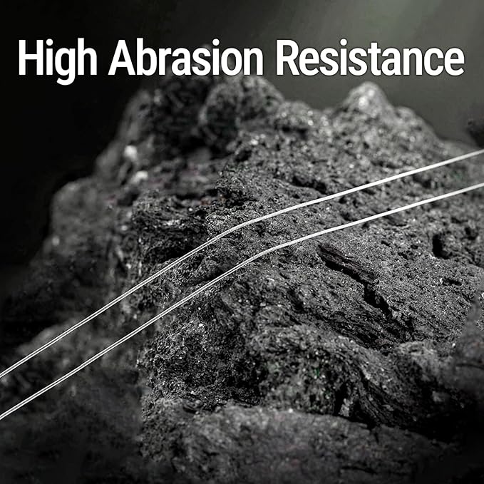 100% Fluorocarbon Fishing Line Clear Line Leader Material Invisible Water Fast Sinking Low Visibility Low Stretch High Abrasion Resistance Low Water Absorption Smooth Casting Mainline Pro