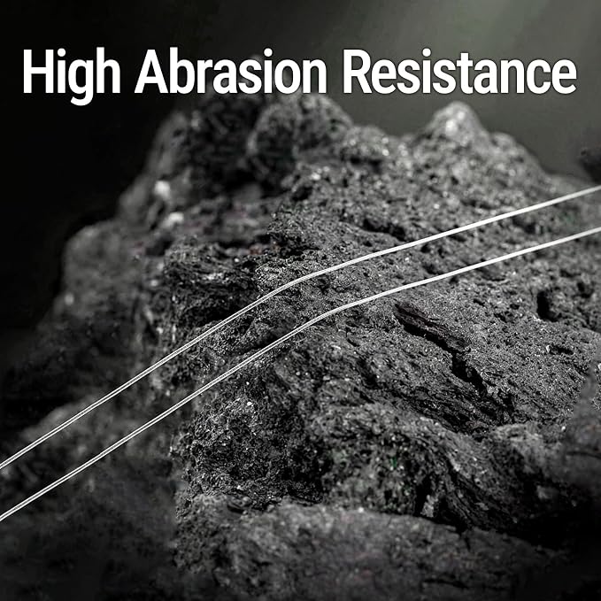 100% Fluorocarbon Fishing Line Clear Line Leader Material Invisible Water Fast Sinking Low Visibility Low Stretch High Abrasion Resistance Low Water Absorption Smooth Casting Mainline Pro