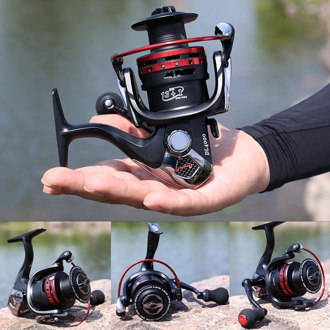 Sougayilang Fishing Reels Powerful 13+1BB Spinning Reels Ultra Smooth Reel for Saltwater or Freshwater