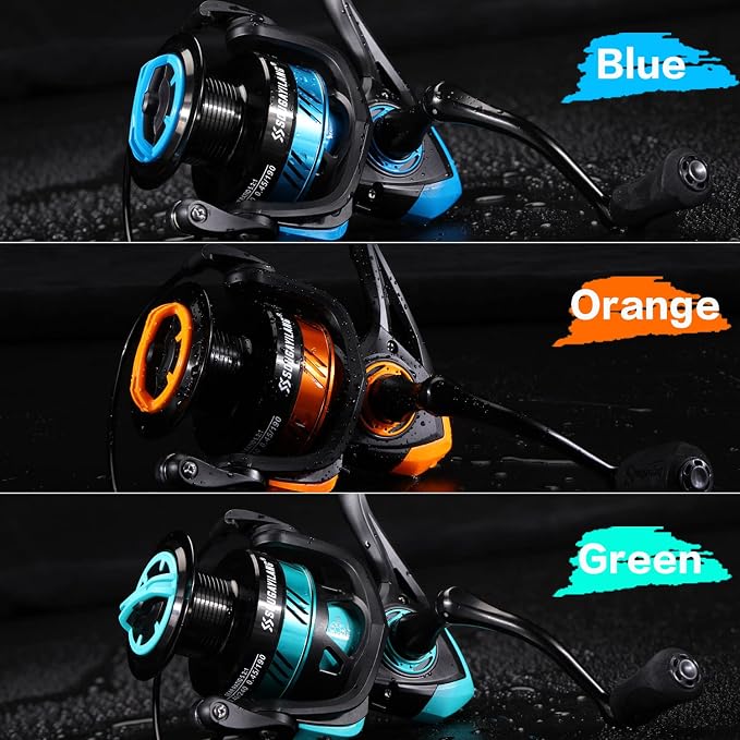 Sougayilang Fishing Reel, Ultralight Spinning Reel with Aluminum Spool, 5.2:1 High Speed Spinning Fishing Reel, 1000-6000 Series for Freshwater