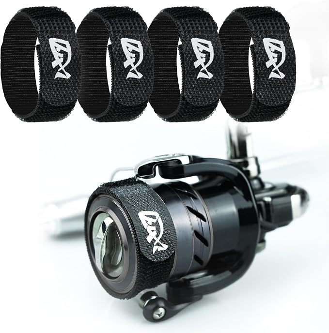 Fishing Reel Spool Cover Protector Band, Elastic Hook and Loop