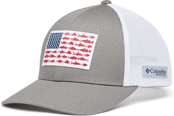 Columbia Unisex Adult PFG Logo Mesh Ball Cap