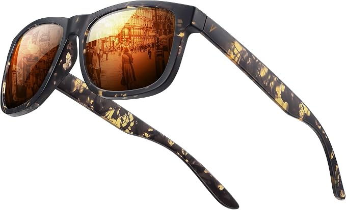 Polarized Sunglasses for Men & Women, Lightweight Driving Sunglasses for Fishing, Golf, Sports, UV400 Protection