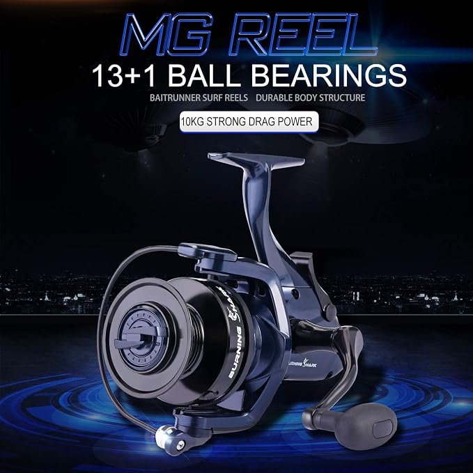 Sougayilang Spinning Fishing Reel 12+1BB Metal Body Smooth Carp Spinning Reels for Saltwater Freshwater Fishing