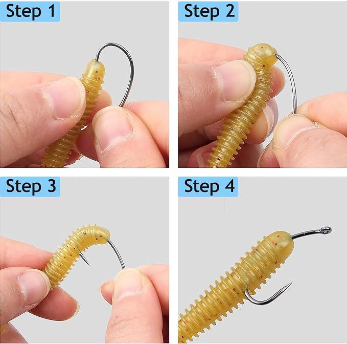 Barbless Fishing Hooks Kit, 200pcs Carp Fishing Hooks Curve Shank Fly Tying Hooks Small Sizes Barbless Live Bait Circle Hooks for Carp Hair Rig Fishing Tackle Saltwater Freshwater