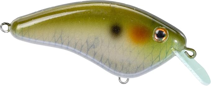 Strike King Hardliner Fishing Lure, Flat Sided Crankbait, Circuit Board Lip, Extra Tight Wobble, Size 4 Treble Hooks