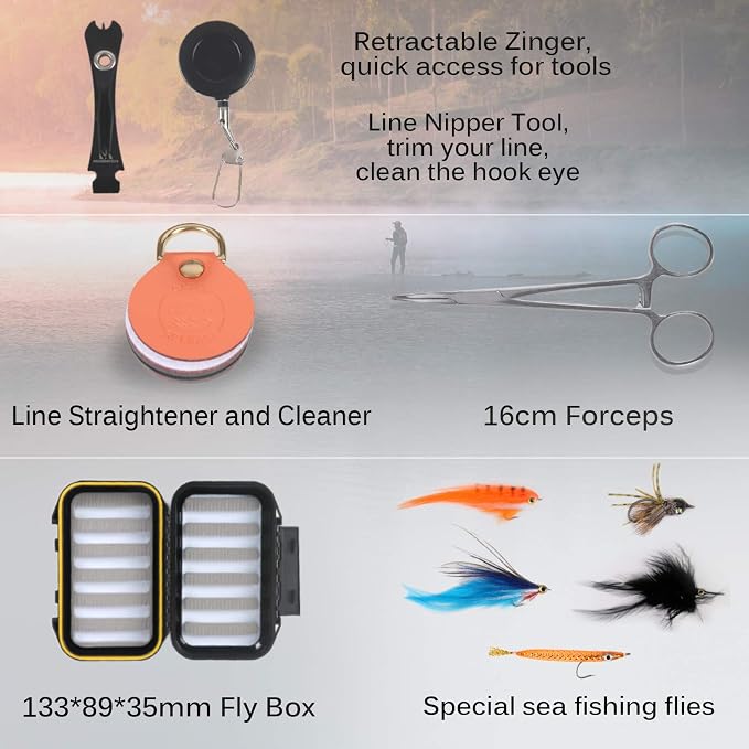 M MAXIMUMCATCH Maxcatch Predator Big Game and Saltwater Fly Fishing Rod: 7'11''/9'/9'2''/10', 4-Piece, 8/9/10/11/12 Weight