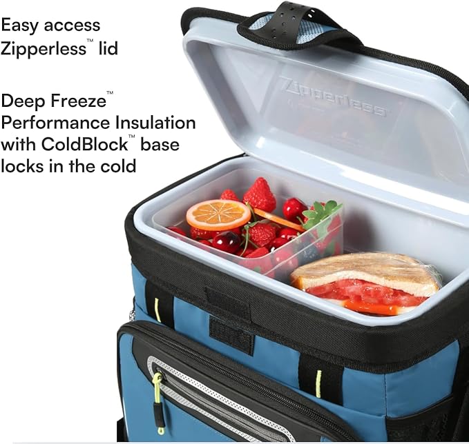 Titan by Arctic Zone Deep Freeze Cooler - Zipperless Hardbody Cooler - Deep Freeze Insulation, HardBody Liner, and SmartShelf
