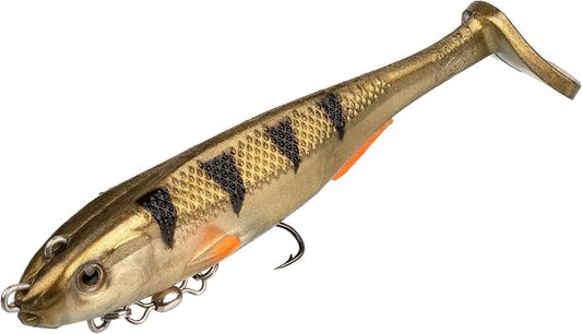 Strike King Final Copy Fishing Lure, Pre-Rigged Soft Plastic Swimbait, Free-Swinging Size 4 Treble Hook, Belly Magnetic Hook Keeper, 7/8-Ounce