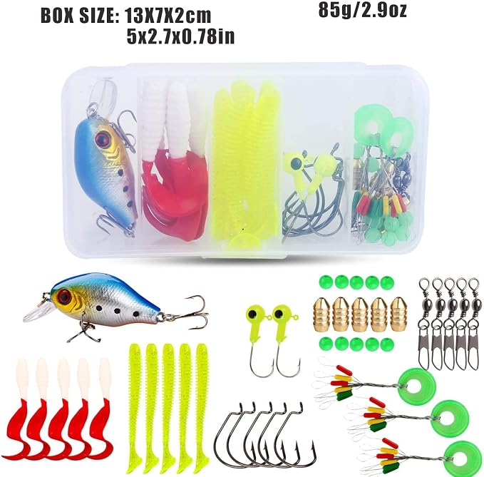 Spinning Fishing Rod Reel Combos,5-Piece Portable Fishing Pole and Smooth Reel for Boys,Girls and Adults