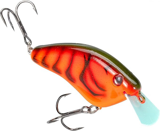 Strike King Hardliner Fishing Lure, Flat Sided Crankbait, Circuit Board Lip, Extra Tight Wobble, Size 4 Treble Hooks