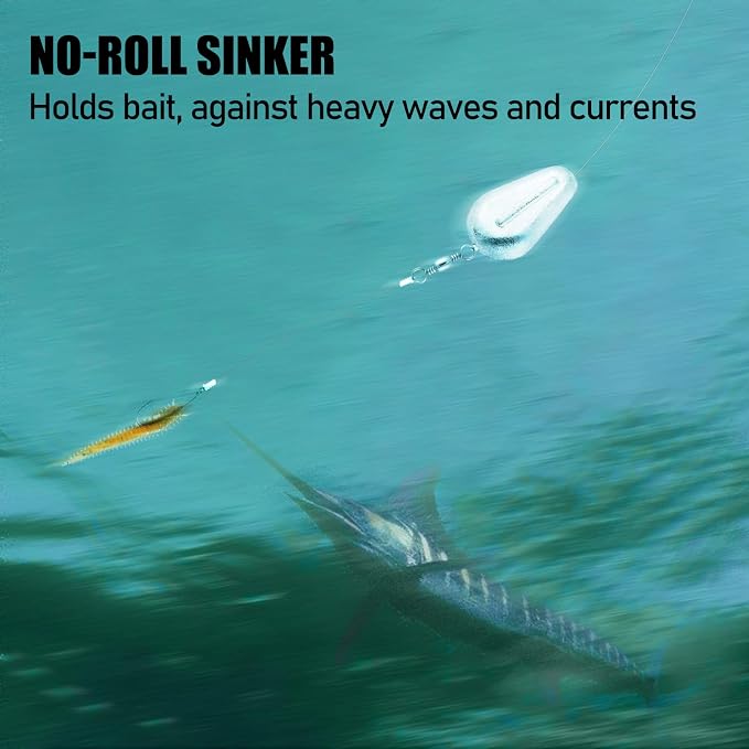 Dr.Fish 5 Pack No Roll Sinker Lead Fishing Weights Freshwater Catfish Sinkers Flat Coin Disc Weights Bank River Surf Fishing Saltwater
