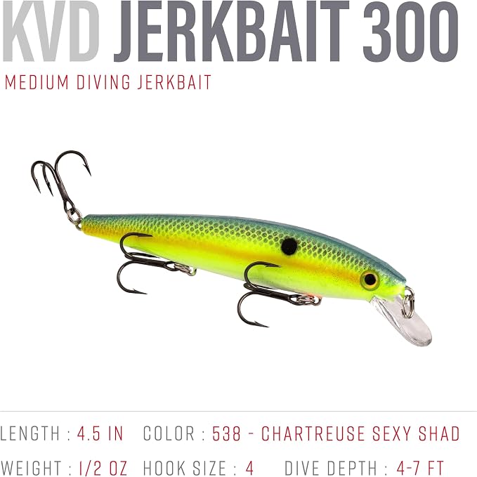 Strike King KVD Jerkbait 3 Hook
